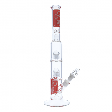 Liquid Sci Glass - Micro Double 8-Arm Tree Perc Ice Bong with Female Joint 