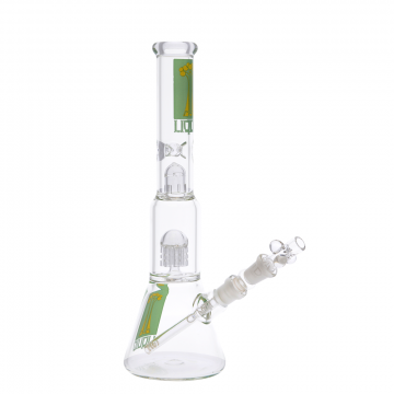 Liquid Sci Glass - Micro 8-Arm Tree Perc Ice Beaker Bong with Female Joint