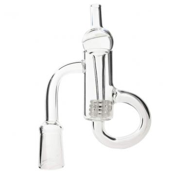 Female Diamond Knot Loop Recycler Quartz Banger Set | 14.5mm