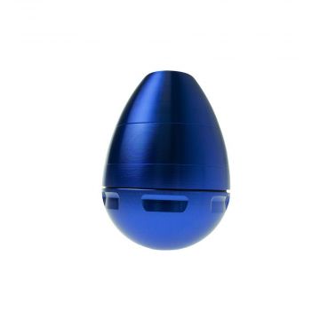 Aluminum Egg Herb Grinder | 4-Part | Blue