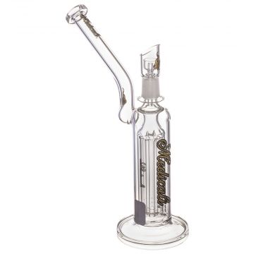 Medicali Glass - 8-Arm Tree Perc Vapor Bubbler - Gold Script Label 