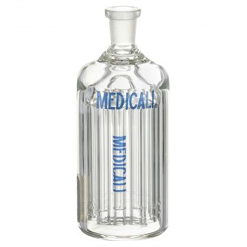 Medicali Glass - 12-Arm Tree Perc Ash Catcher - Blue Label