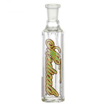 Medicali Glass - 5-Arm Tree Perc Ash Catcher - Rasta Script Label 