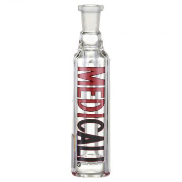 Medicali Glass - Ash Catcher with Fixed Showerhead - Red & Black Label 