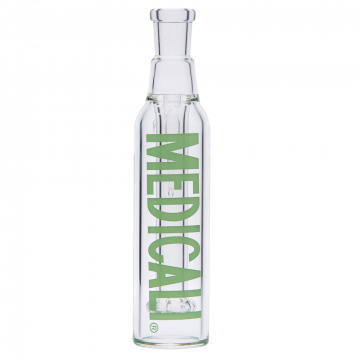 Medicali Glass - Ash Catcher with Fixed Showerhead - Green Label 