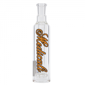 Medicali Glass - Ash Catcher with Fixed Showerhead - Orange Script Label