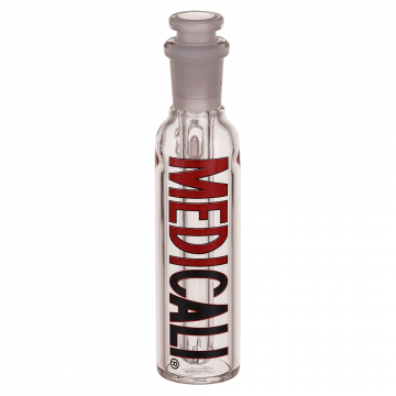 Medicali Glass - Ash Catcher with Downstem – Red & Black Label 