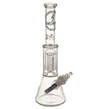 Medicali Glass - Mini 8-Arm Tree Perc Beaker Bong – Special Edition Music Label