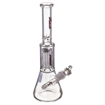 Medicali Glass – Mini Reversal 8-Arm Tree Perc Beaker Bong - 12 Inch - Red Script Label