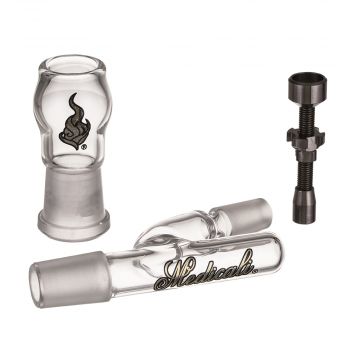 Medicali Glass - Oil Dome Set with Titanium Nail – Gold Script Label