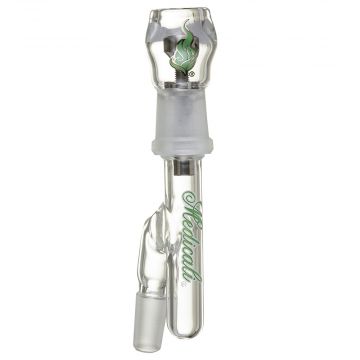 Medicali Glass - Oil Dome Set with Titanium Nail - Green & Silver Script Label