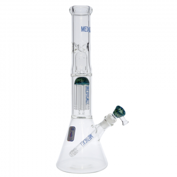 Medicali Glass - Reversal 8-Arm Tree Perc Beaker Bong - 14 Inch - Blue Label