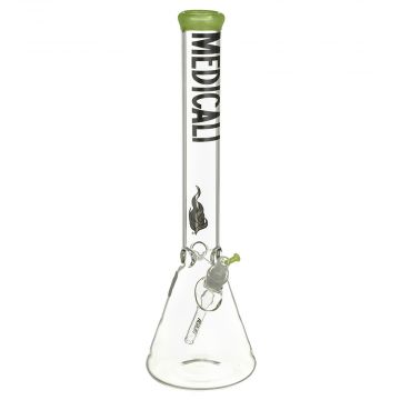 Medicali Glass - Slyme 50 Mil Beaker Bong - 18 Inch - Black Label