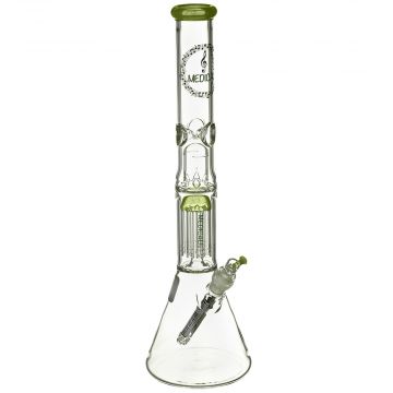 Medicali Glass - Slyme 8-Arm Tree Perc Beaker Bong - 14 Inch - Special Edition Music Label 