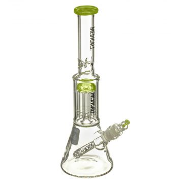 Medicali Glass - Slyme Mini 8-Arm Tree Perc Beaker Bong - Black Label