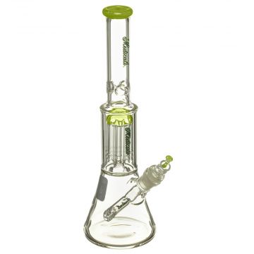 Medicali Glass - Slyme Mini 8-Arm Tree Perc Beaker Bong - Green & Black Script Label