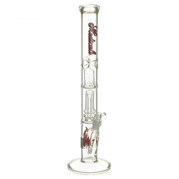 Medicali Glass - Showerhead Perc Straight Bong - 18 Inch - Red Script Label