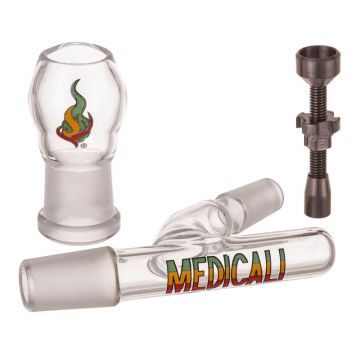 Medicali Glass - Oil Dome Set with Titanium Nail - Rasta Label