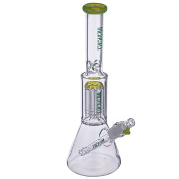 Medicali Glass - Slyme Mini 8-Arm Tree Perc Beaker Bong - Green Label