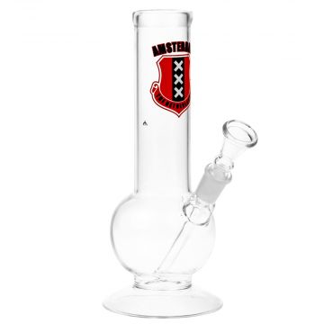 Amsterdam Bubble Base Glass Bong | 21cm - Side View 1