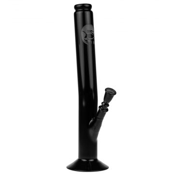 Schwarz Art Black Glass Layback Bong - Side View 1