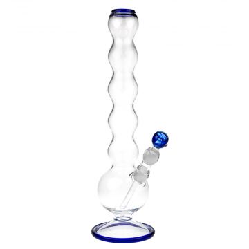 Boost Curly Grip Bubble Base 5mm Glass Bong - Side View 1