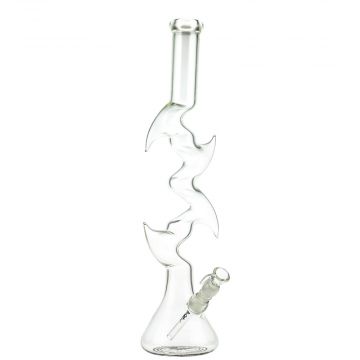 Boost Hells Fury Glass Beaker Base Bong | 60 cm - Side View 1