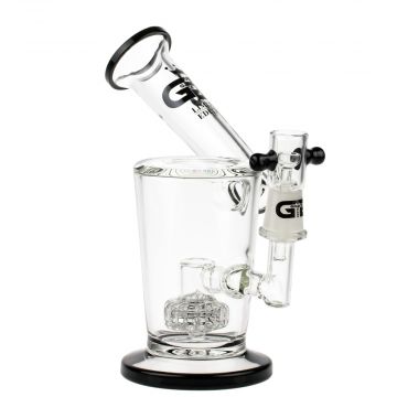 Grace Glass Limited Edition Vapor Bubbler with Drum Diffuser | Black - Side View 1