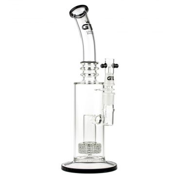 Grace Glass Limited Edition Vapor Bong with Drum Diffuser | Black - With Vapor Dome