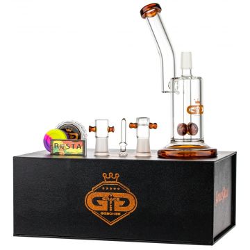 Grace Glass Saxo Vapor Bubbler with Spore Perc | Amber