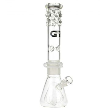 Grace Glass Multipart Beaker Ice Bong with Conical Perc - Side View 1