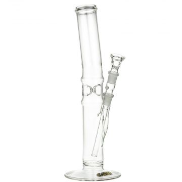G-Spot Glass Cylinder Ice Bong with Real with Gold Logo | 40 cm - Side View 1