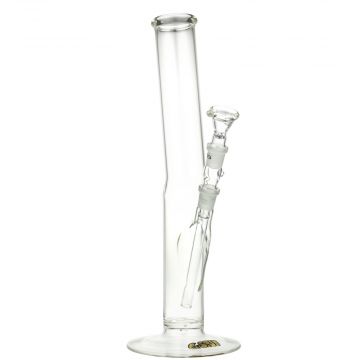 G-Spot Glass Blitz Bong with Real Gold Logo | 40cm - Side View 1