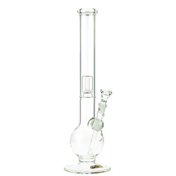 G-Spot Glass Bubble Base Percolator Bong with Gold Logo | 50cm - Side View 1