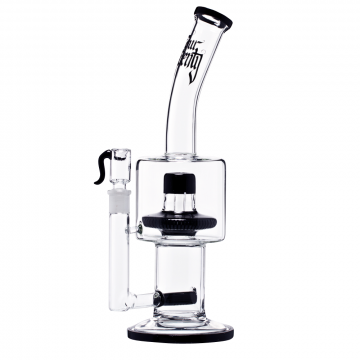 Four Twenty - Vapor Bong with Slitted Inline & Showerhead Percolators - Black