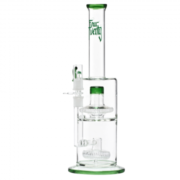 Four Twenty - Vapor Bong with Double Slitted Showerhead Perc - Green