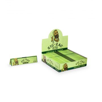 Zig Zag Organic Hemp King Size Slim Rolling Papers | Box
