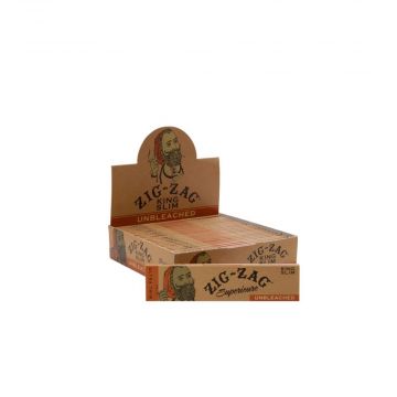 Zig Zag Unbleached King Size Slim Rolling Papers | Box