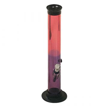 Acrylic Cylinder Water Pipe - Colored - 26cm