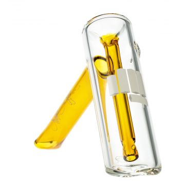 Snoop Dogg Pounds Lightship Handheld Bubbler | Yellow - Side View 1