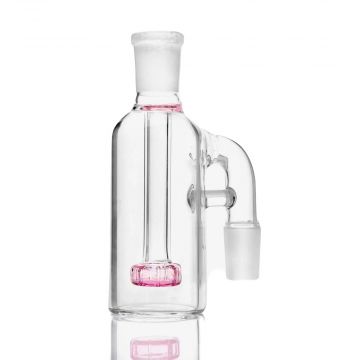 Glass Ash Catcher with Pink Showerhead Perc | 14.5mm 