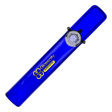  Glasscity Limited Edition Extra Large Glass Steamroller Pipe | Blue