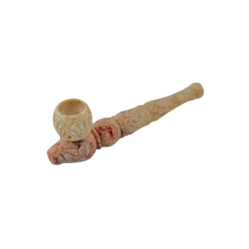 Carved Marble Stone Pipe