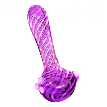 Pulsar UV Candy Stripe Spoon Pipe