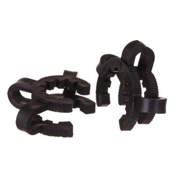 Pulse Glass - Black Acrylic Joint Clips - 18.8mm - Pack of 2