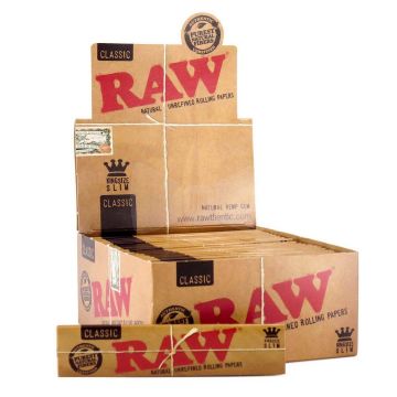 RAW Connoisseur King Size Slim Rolling Papers | Box