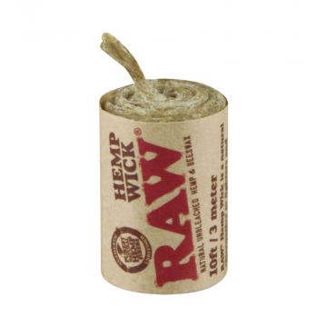 RAW Natural Hemp Wick 10ft Rolls - 40 Pack