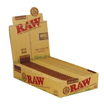 RAW Organic 1 1/4 Hemp Rolling Papers | Box