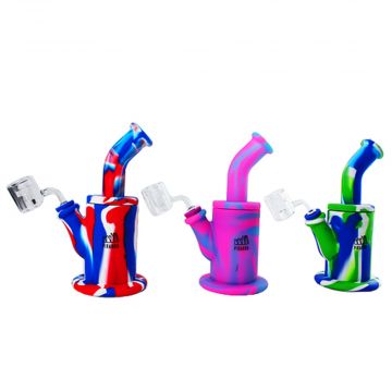 Piranha Silicone 9" Fat Can Dab Rig - Assorted Colors