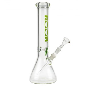 ROOR Little Sista Beaker Ice Bong 7.0mm Green logo | 35cm | 14.5mm - Side View 1